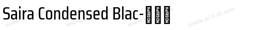 Saira Condensed Blac字体转换